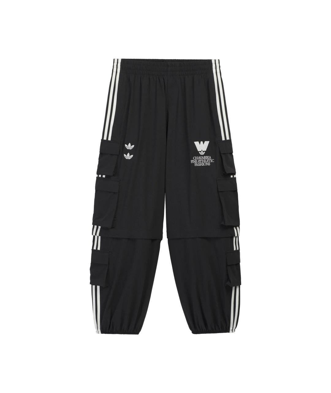 ADIDAS Черные прямые брюки, фото 1