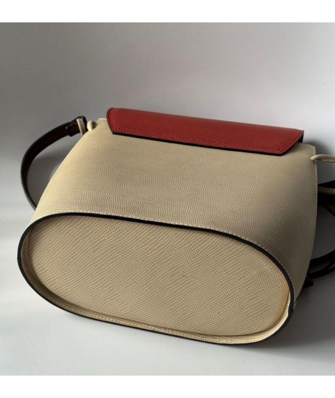 LANCEL Красная кожаная сумка через плечо, фото 4