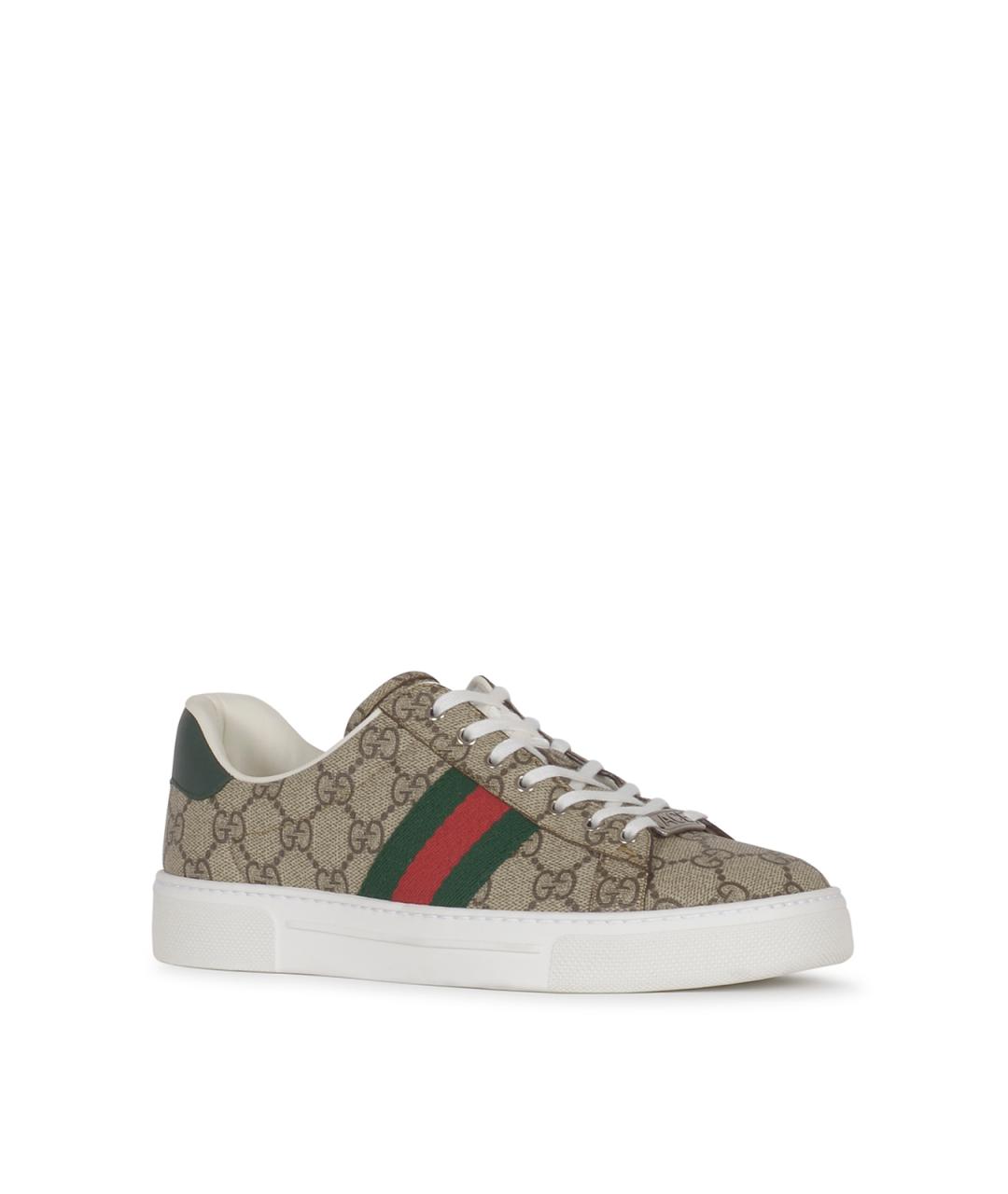 GUCCI Бежевые кеды, фото 2