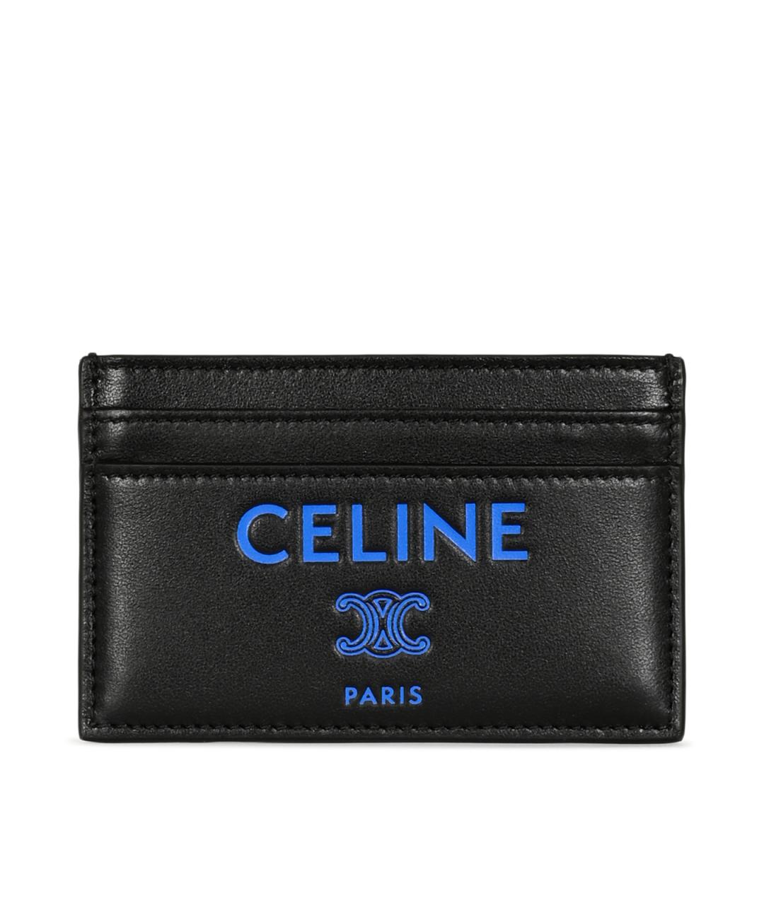 CELINE Черный кожаный кардхолдер, фото 1