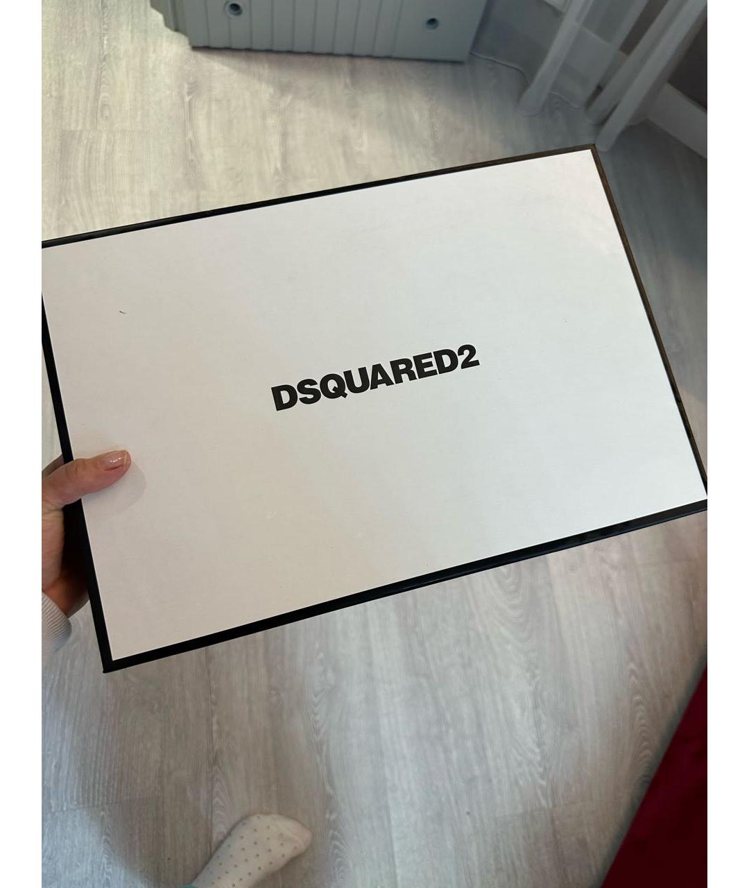 DSQUARED2 Черная шерстяная майка, фото 5