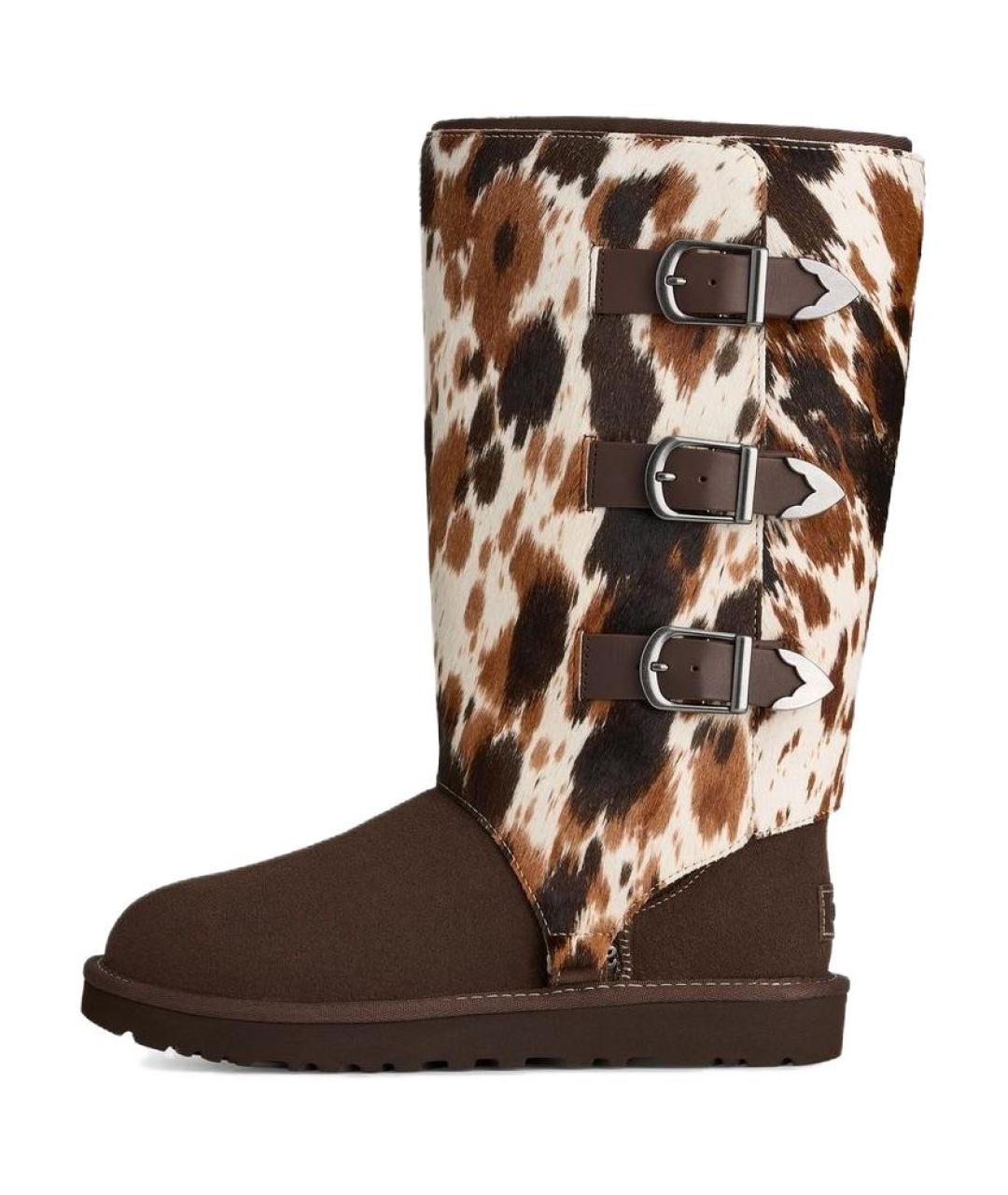 UGG Бежевые кожаные ботинки, фото 2