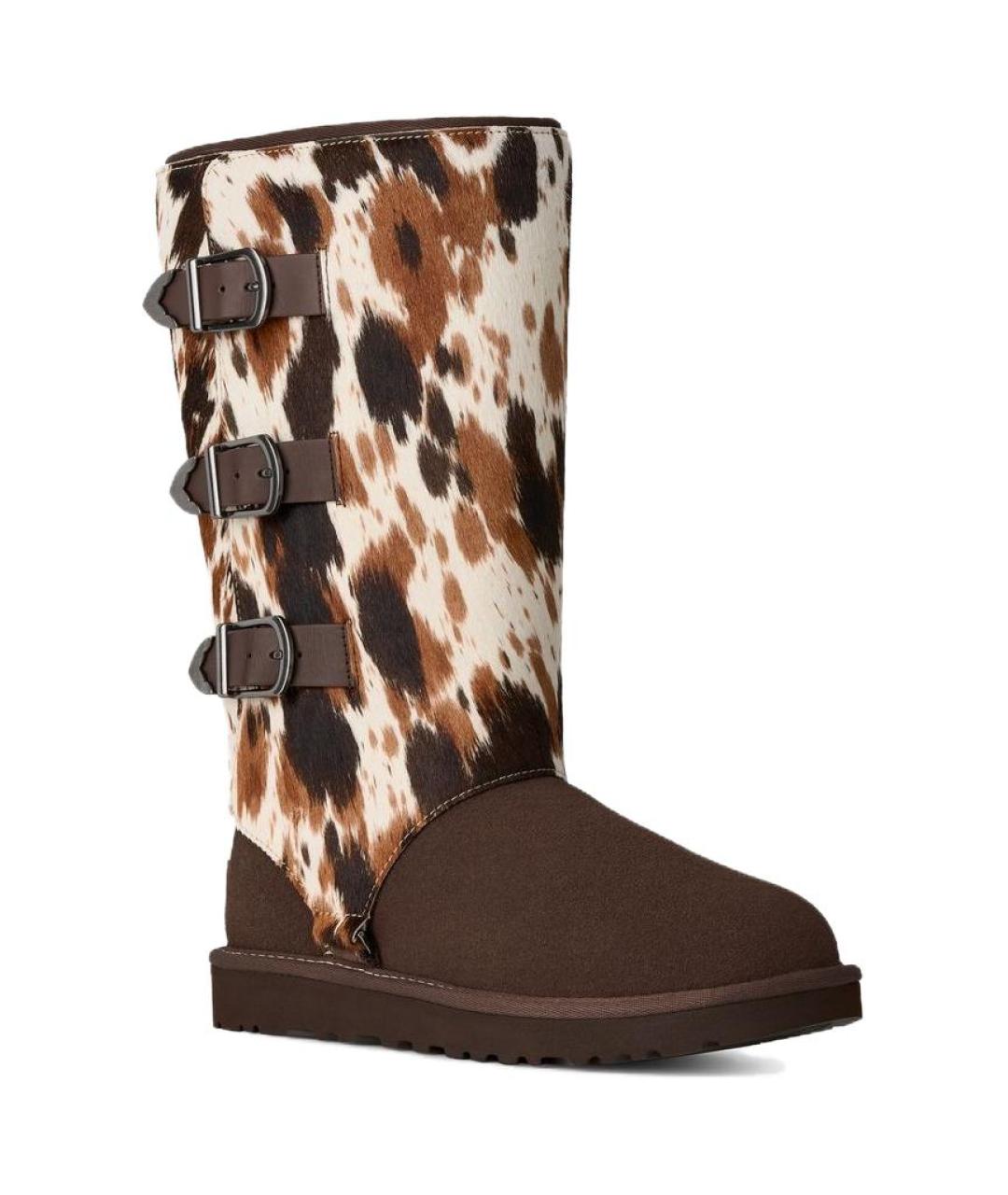 UGG Бежевые кожаные ботинки, фото 1