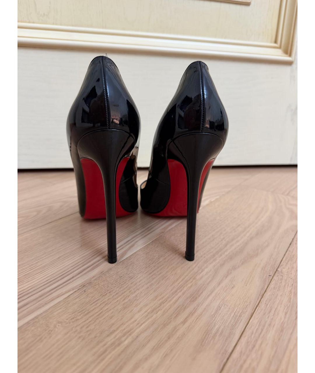 CHRISTIAN LOUBOUTIN Черные туфли из лакированной кожи, фото 4