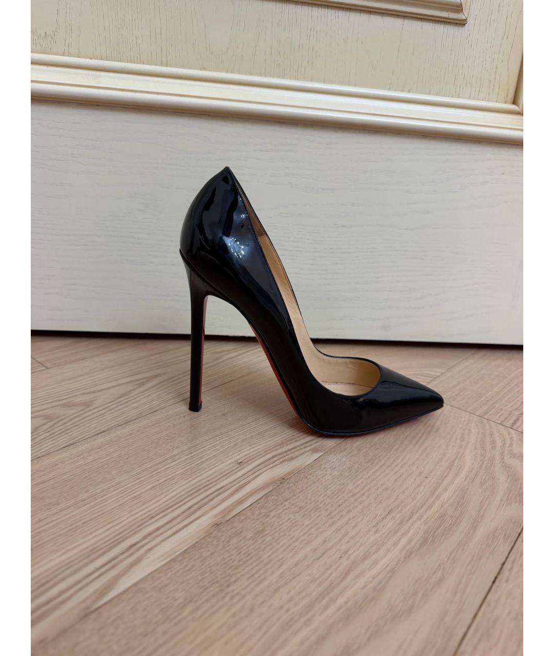 CHRISTIAN LOUBOUTIN Черные туфли из лакированной кожи, фото 5