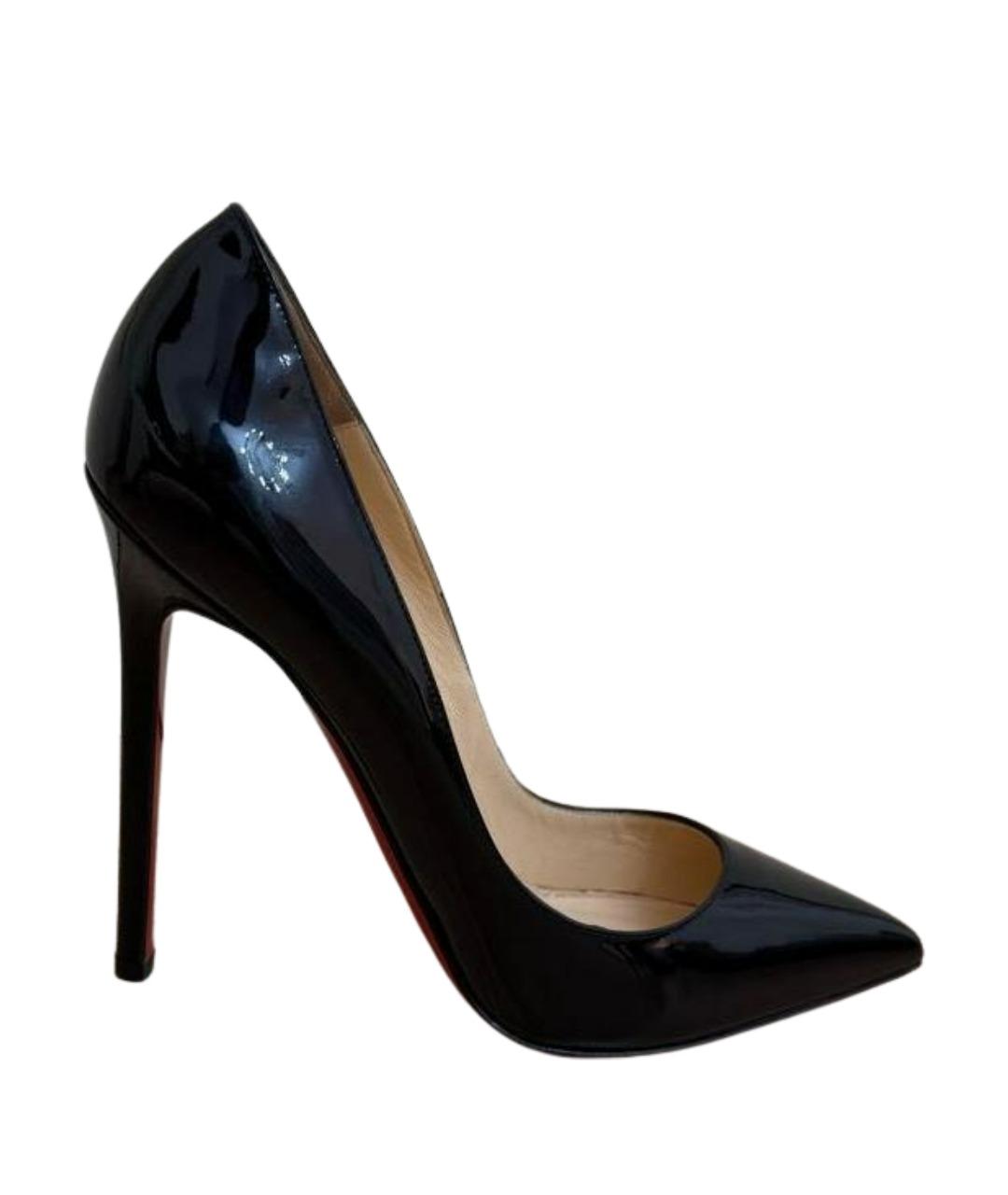 CHRISTIAN LOUBOUTIN Черные туфли из лакированной кожи, фото 1