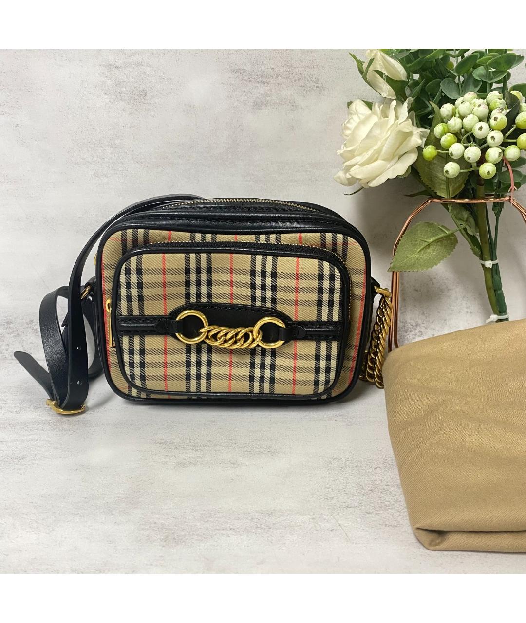 BURBERRY Хаки плетеная сумка через плечо, фото 8