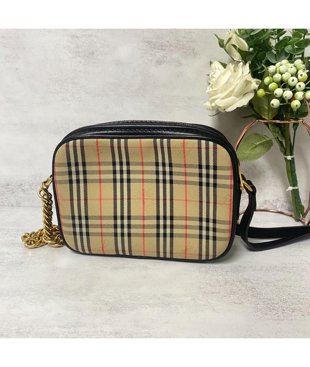 BURBERRY Хаки плетеная сумка через плечо, фото 3