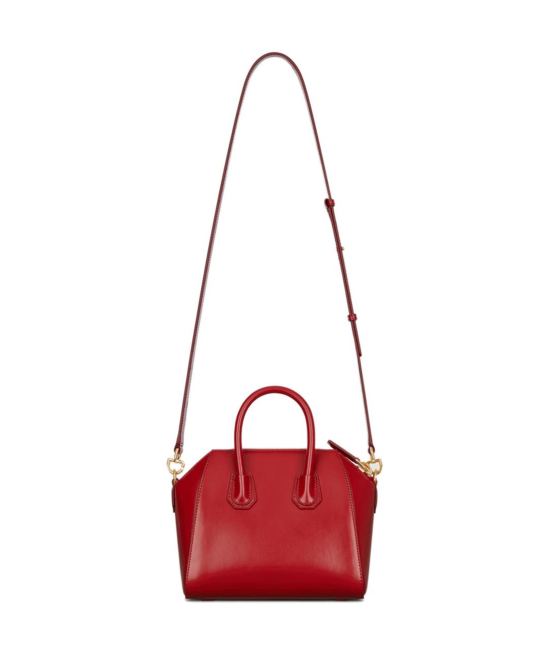 GIVENCHY Красная кожаная сумка тоут, фото 2