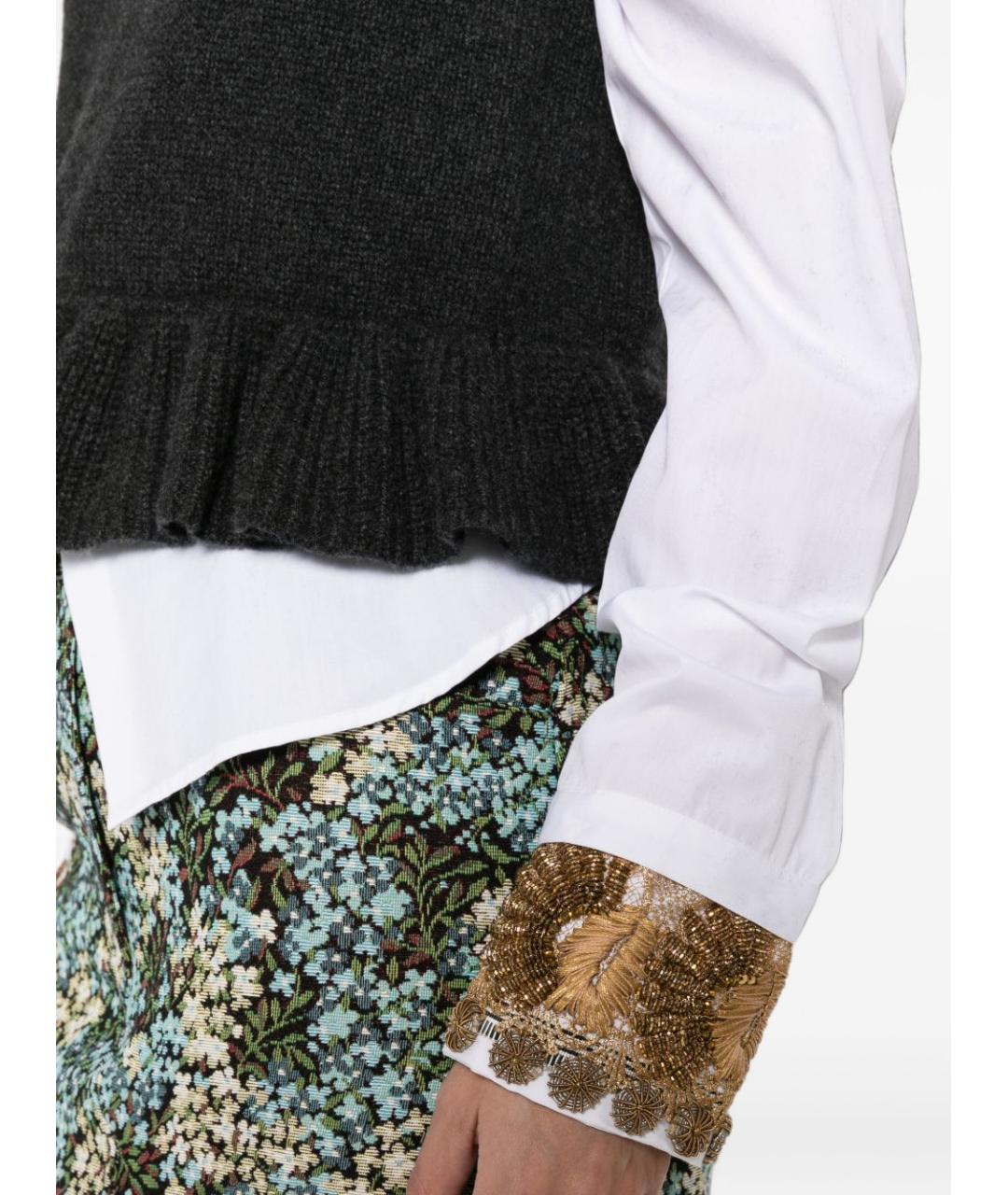 DRIES VAN NOTEN Белая хлопковая рубашка, фото 4
