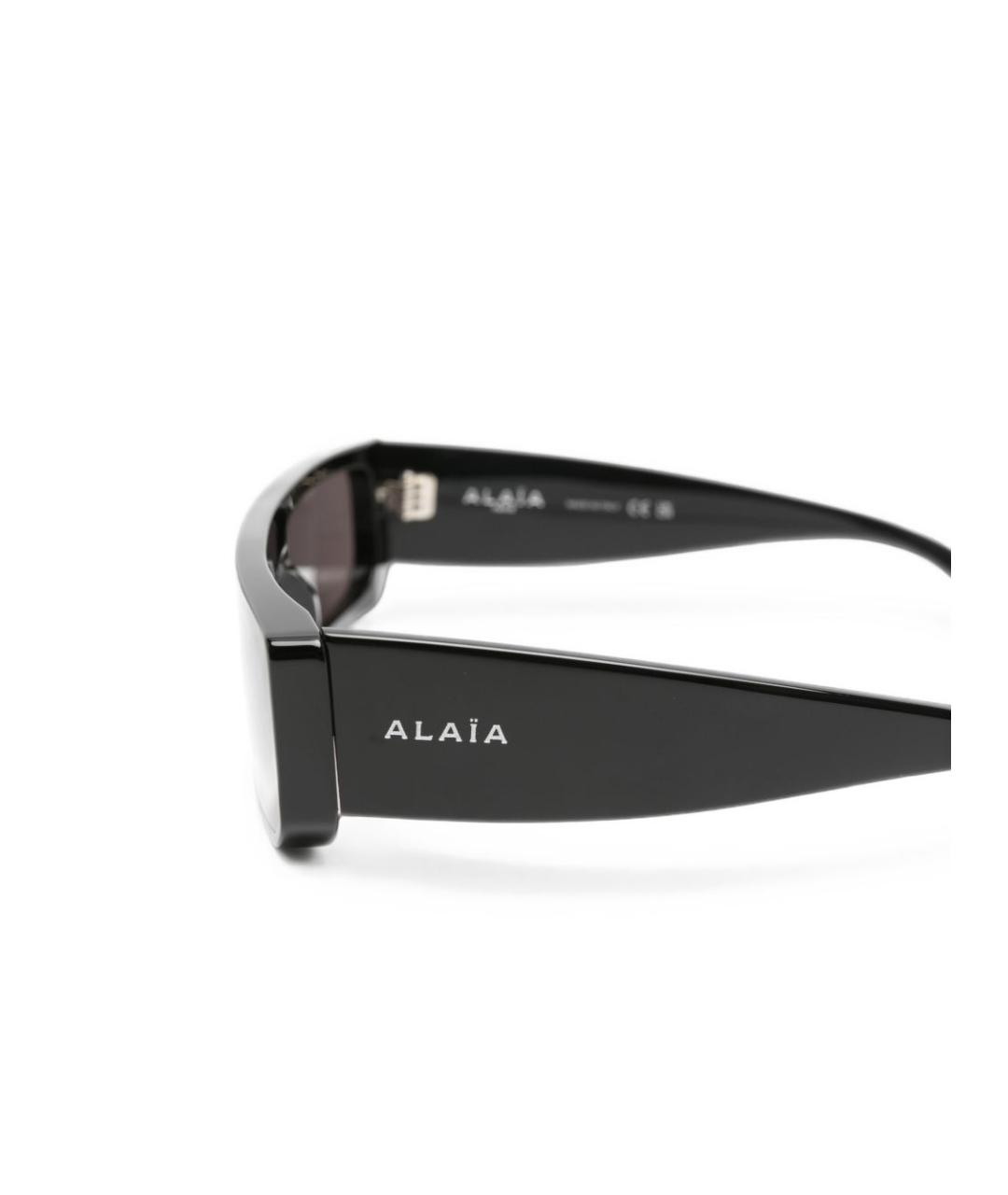 ALAIA Черные пластиковые солнцезащитные очки, фото 3