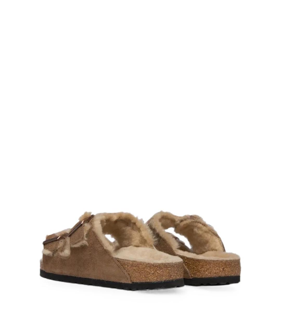 BIRKENSTOCK Коричневые замшевые сандалии, фото 2