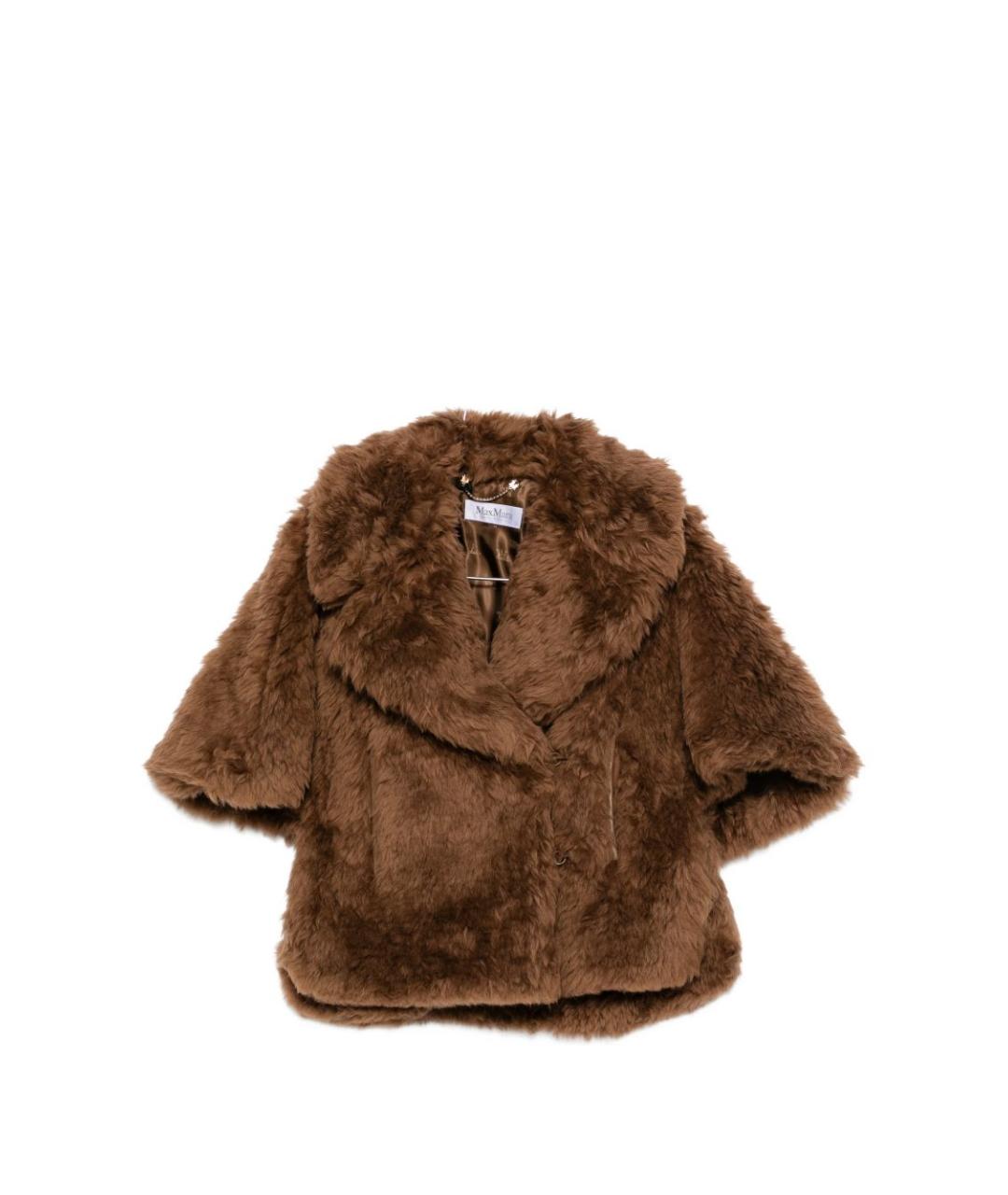 MAX MARA Коричневое шерстяное пальто, фото 6
