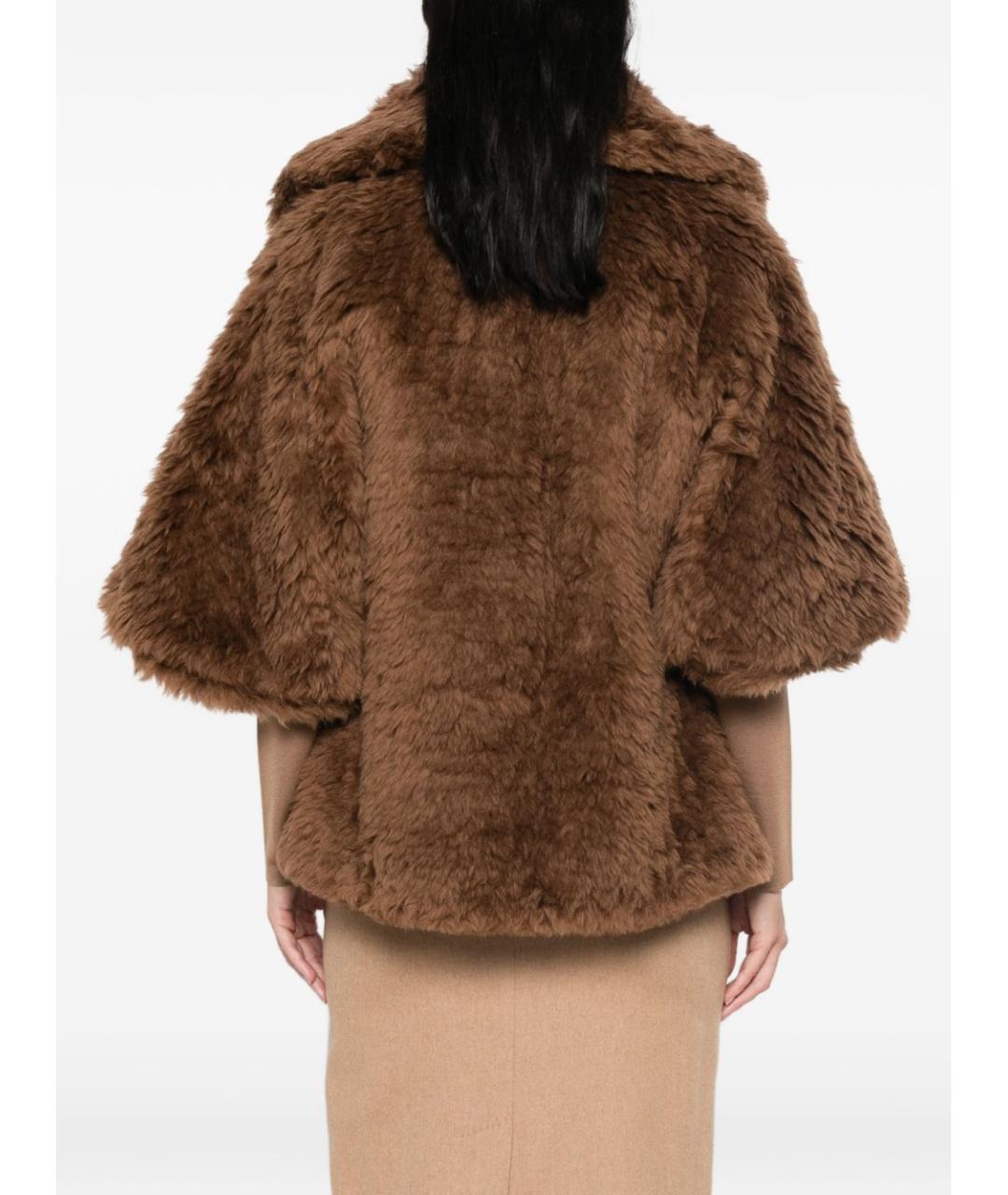 MAX MARA Коричневое шерстяное пальто, фото 2