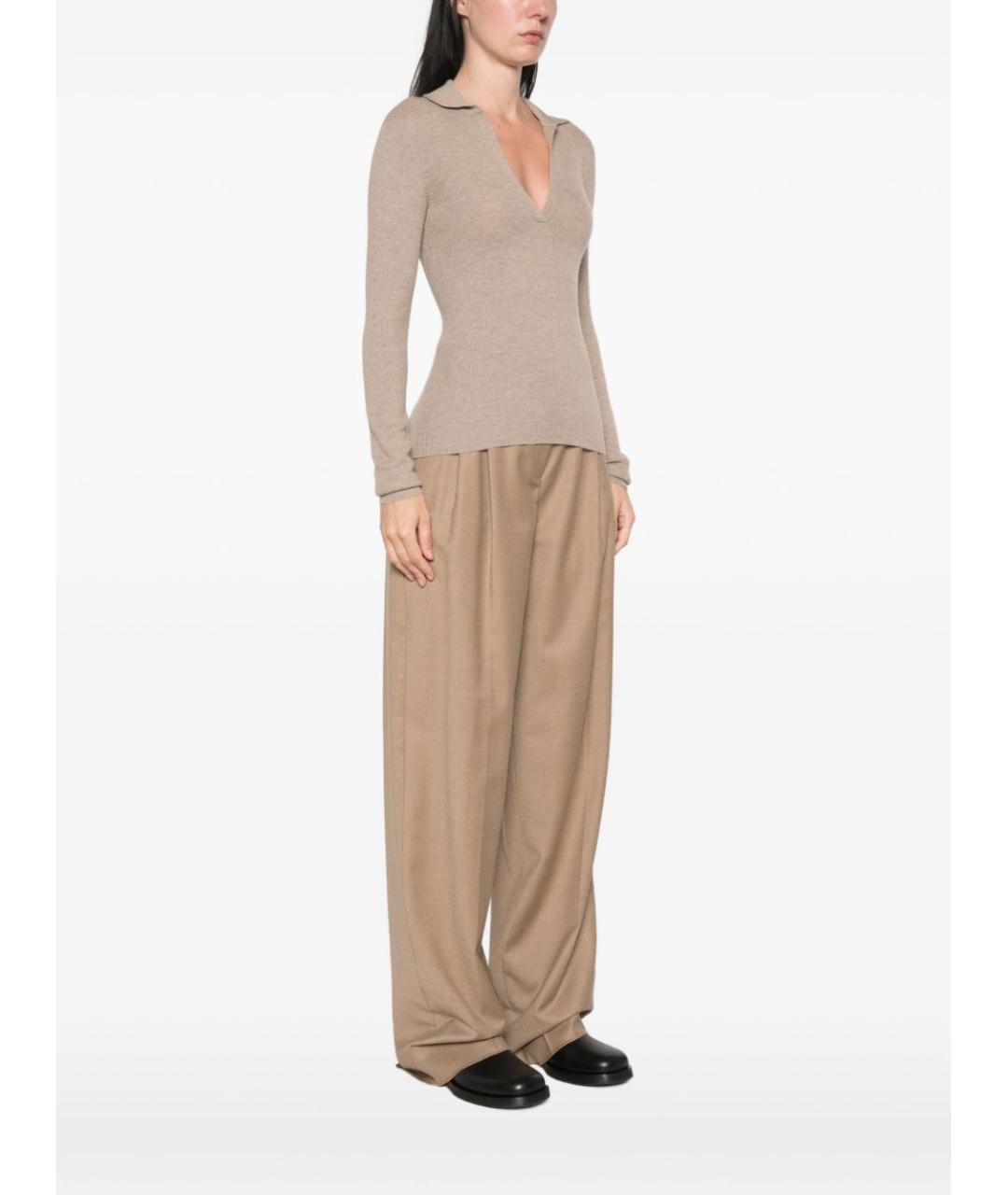 MAX MARA Бежевый кашемировый джемпер / свитер, фото 5