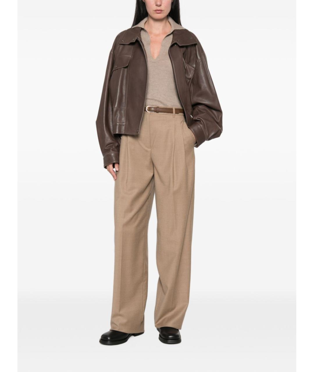 MAX MARA Бежевый кашемировый джемпер / свитер, фото 2