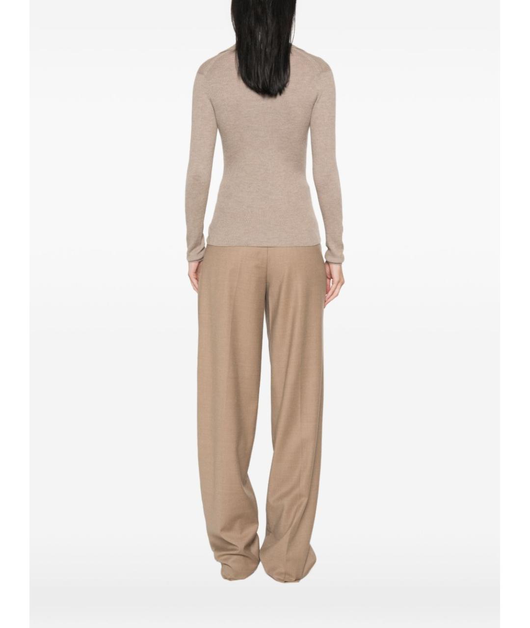 MAX MARA Бежевый кашемировый джемпер / свитер, фото 4