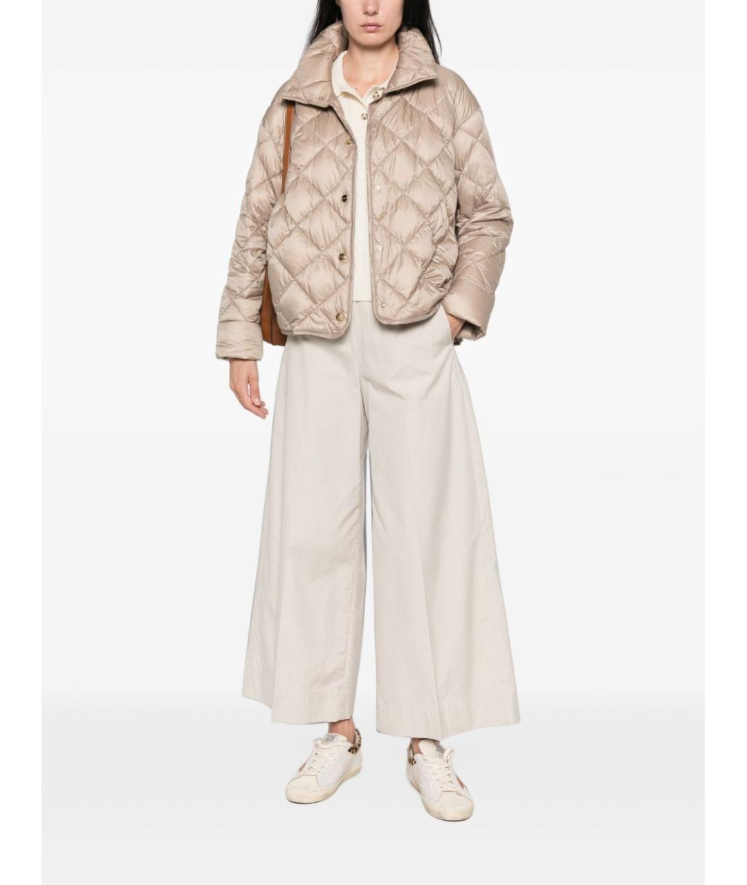 MAX MARA Бежевая полиамидовая куртка, фото 4