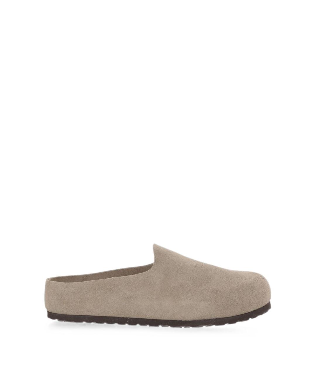 BIRKENSTOCK Серые замшевые мюли, фото 1