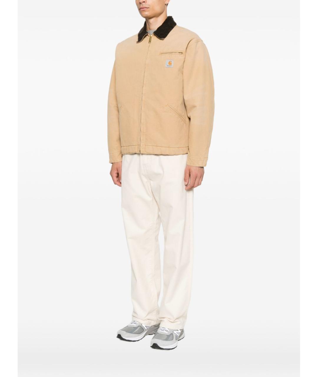 CARHARTT WIP Бежевая хлопковая куртка, фото 4
