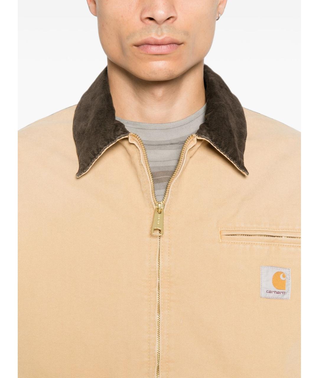 CARHARTT WIP Бежевая хлопковая куртка, фото 5