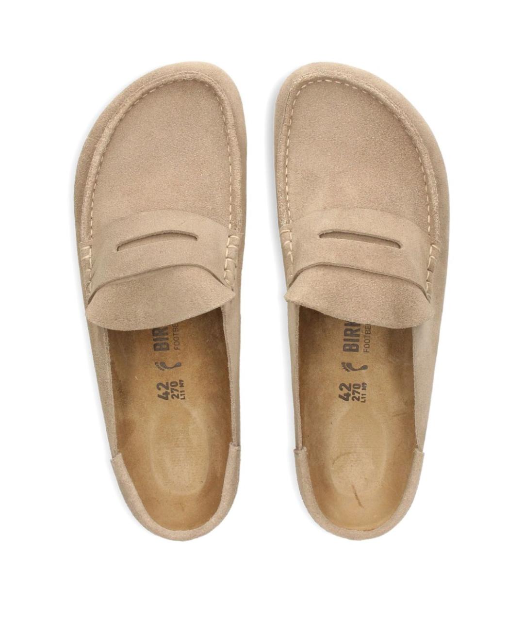 BIRKENSTOCK Бежевые замшевые низкие ботинки, фото 4