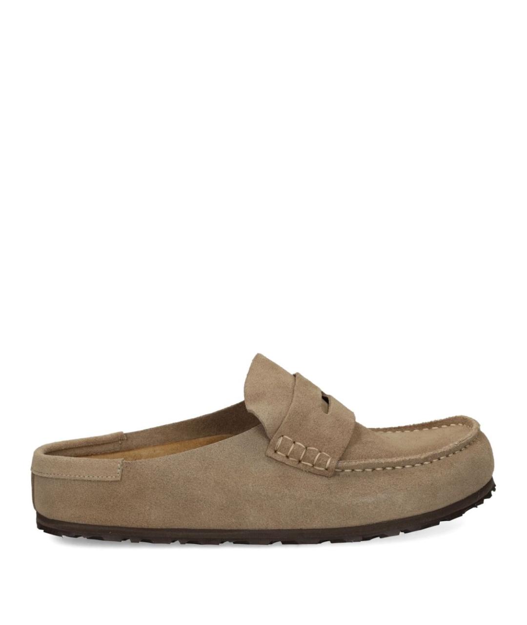 BIRKENSTOCK Бежевые замшевые низкие ботинки, фото 1