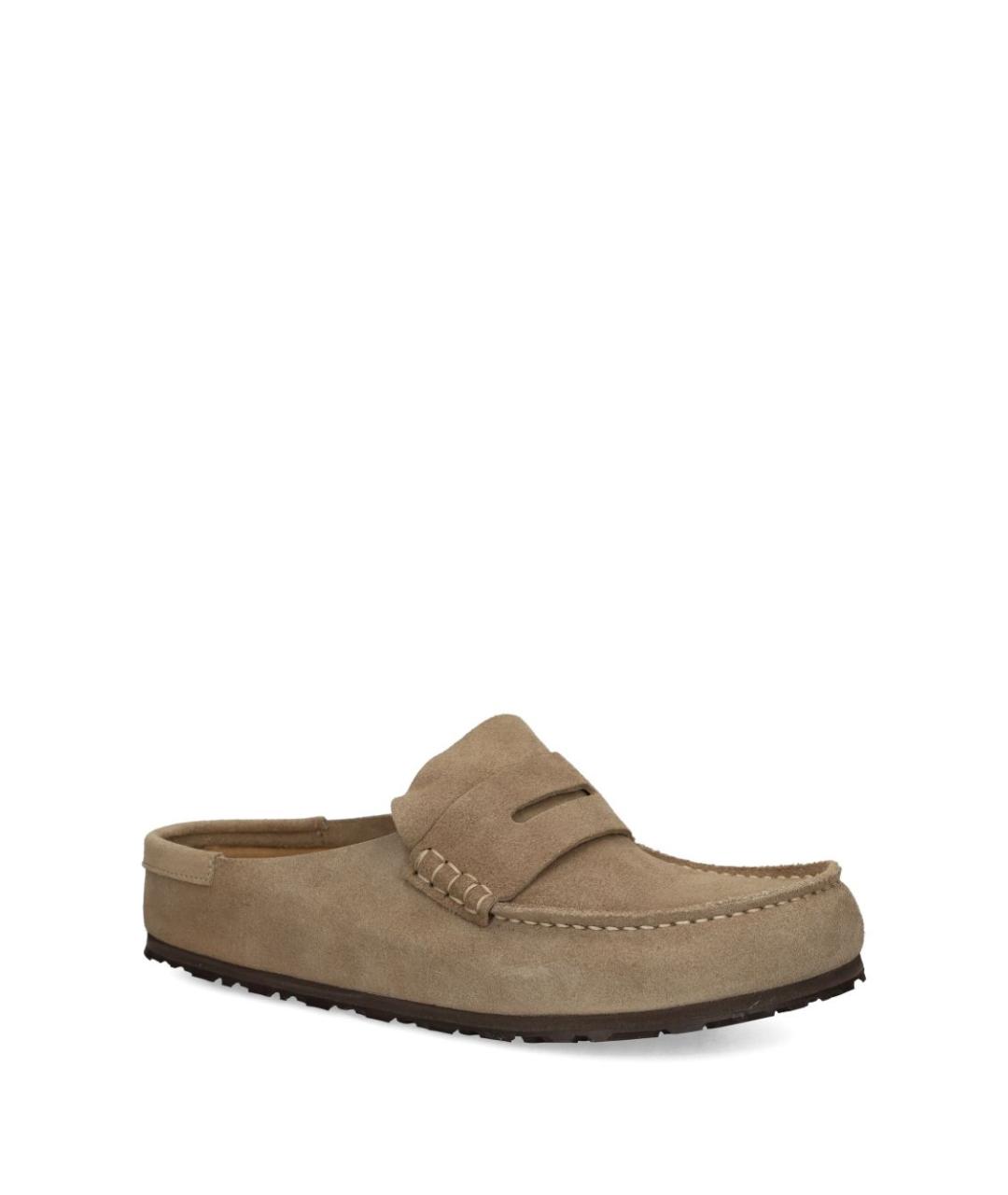 BIRKENSTOCK Бежевые замшевые низкие ботинки, фото 2