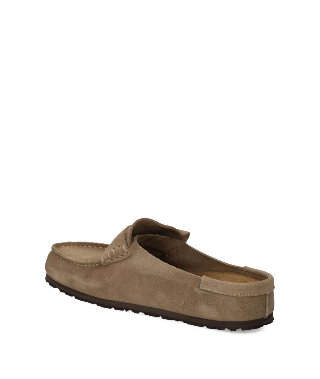 BIRKENSTOCK Бежевые замшевые низкие ботинки, фото 3