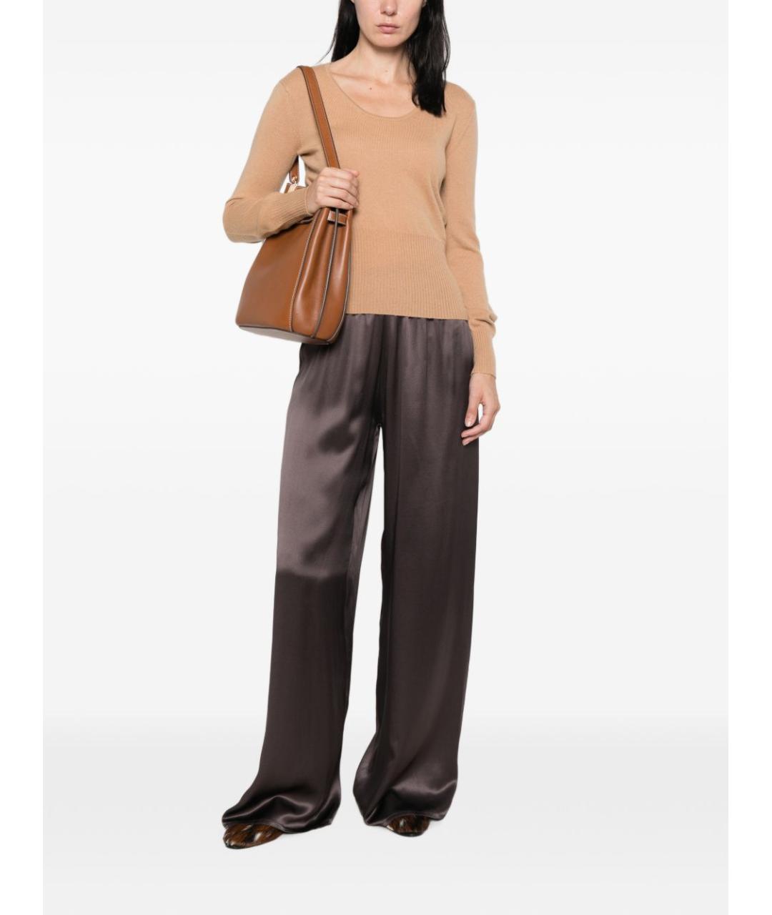 MAX MARA Бежевый шерстяной джемпер / свитер, фото 4