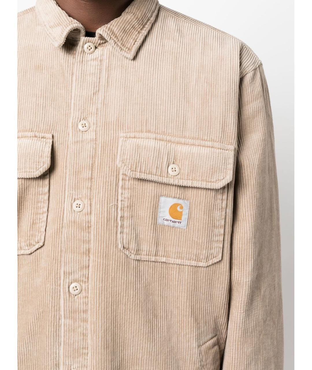 CARHARTT WIP Бежевая хлопковая куртка, фото 2