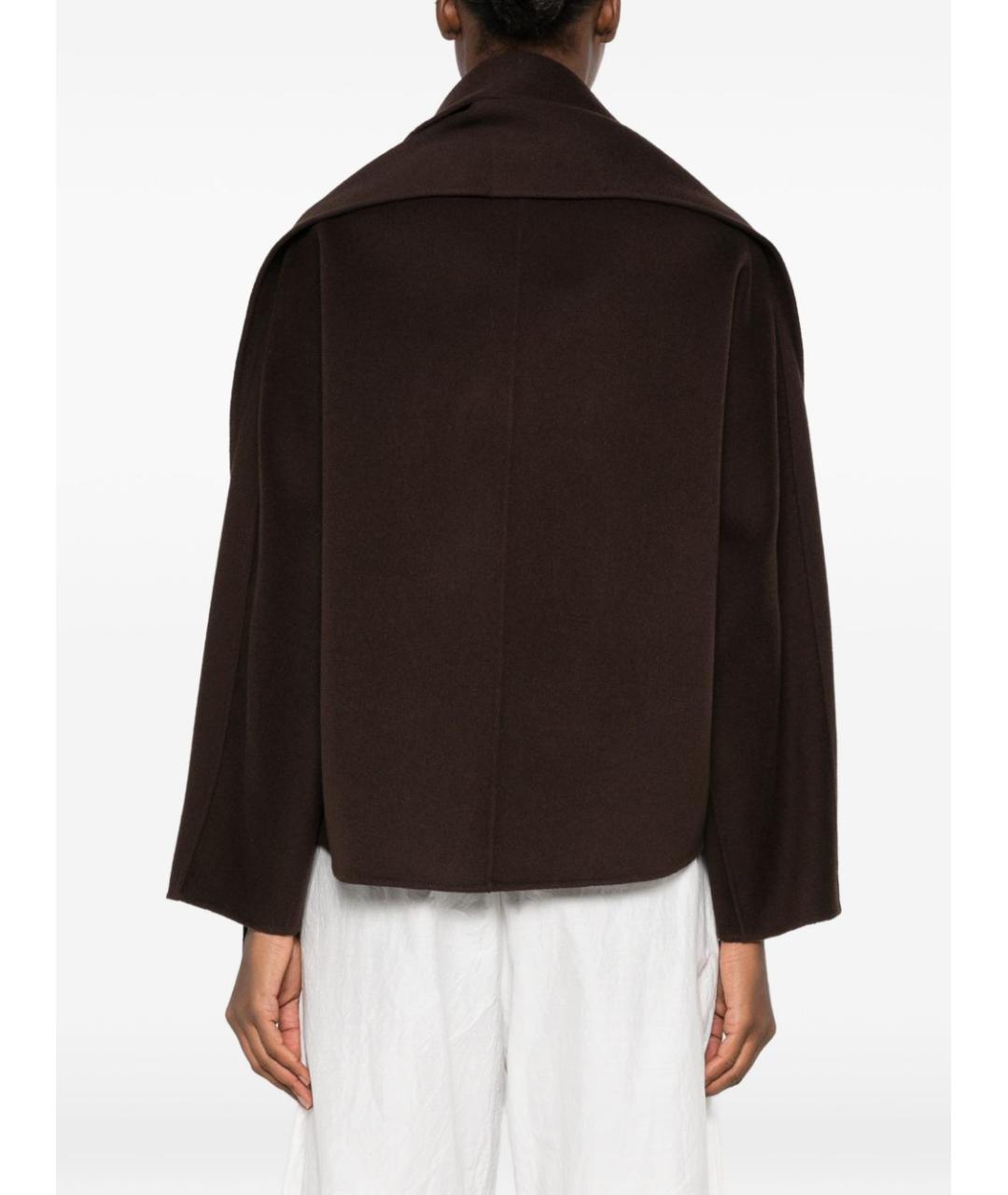 'S MAX MARA Коричневая шерстяная куртка, фото 5