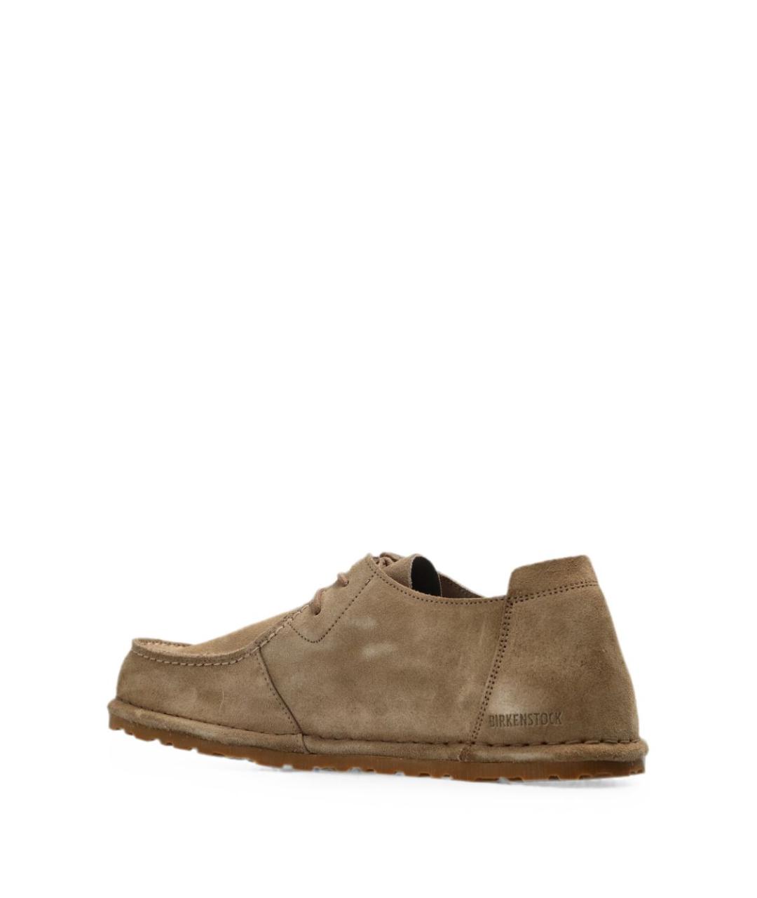 BIRKENSTOCK Бежевые замшевые низкие ботинки, фото 5