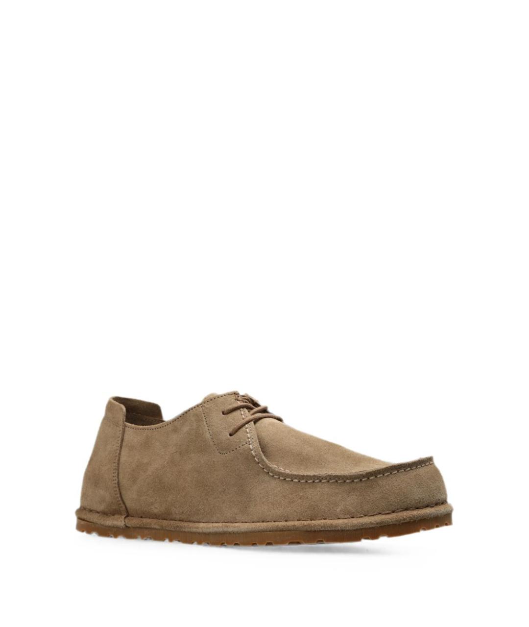 BIRKENSTOCK Бежевые замшевые низкие ботинки, фото 3