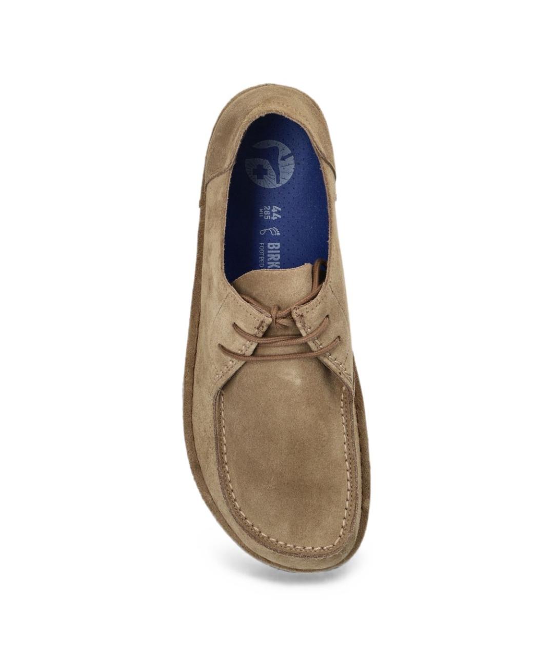 BIRKENSTOCK Бежевые замшевые низкие ботинки, фото 2