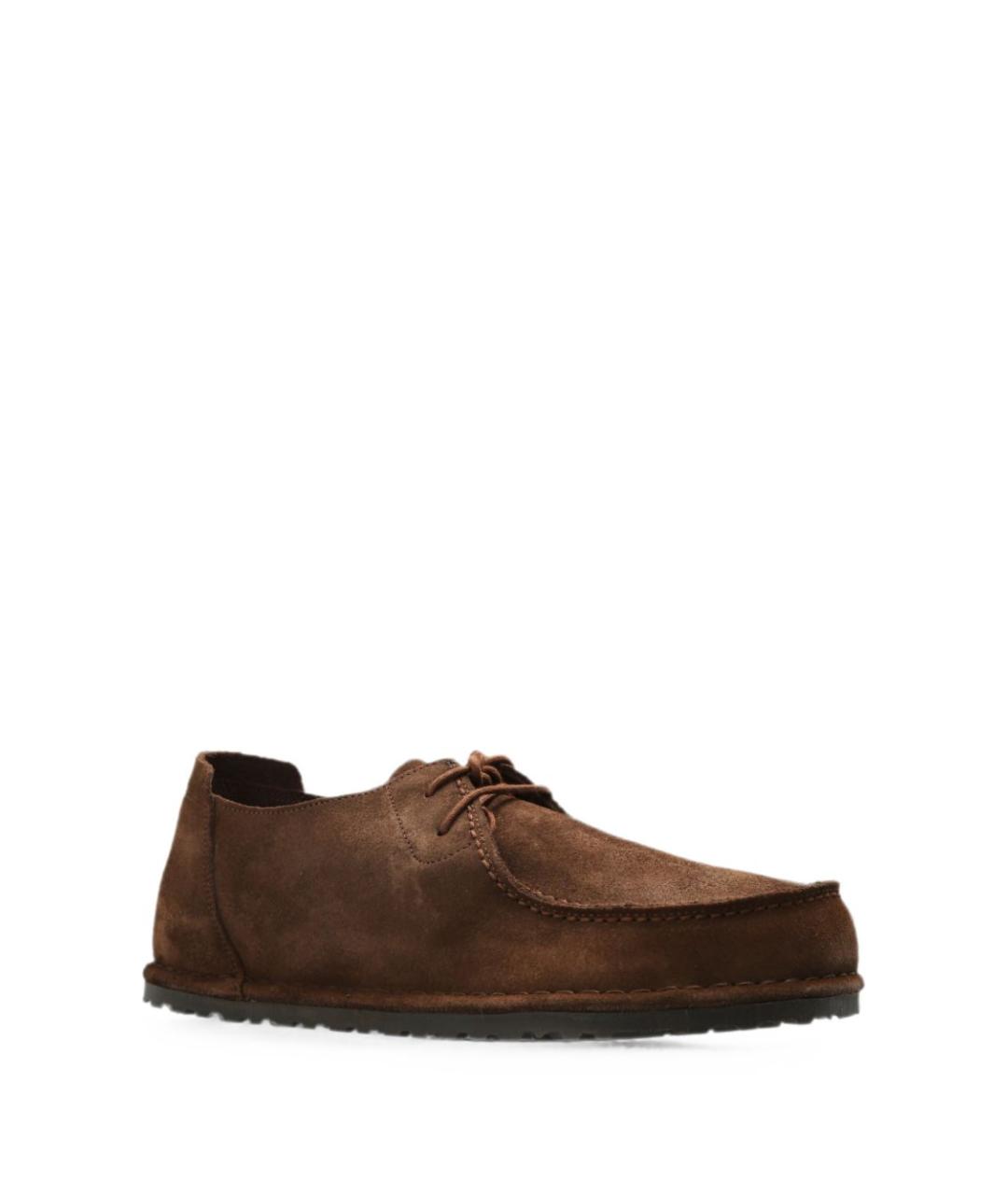 BIRKENSTOCK Коричневые замшевые низкие ботинки, фото 5
