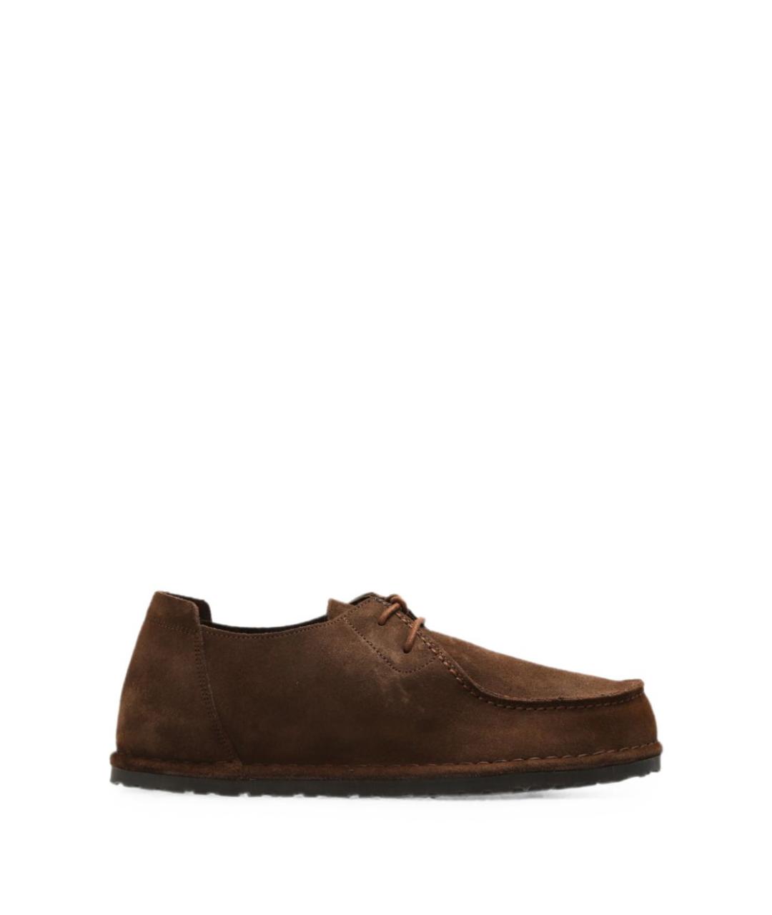 BIRKENSTOCK Коричневые замшевые низкие ботинки, фото 1