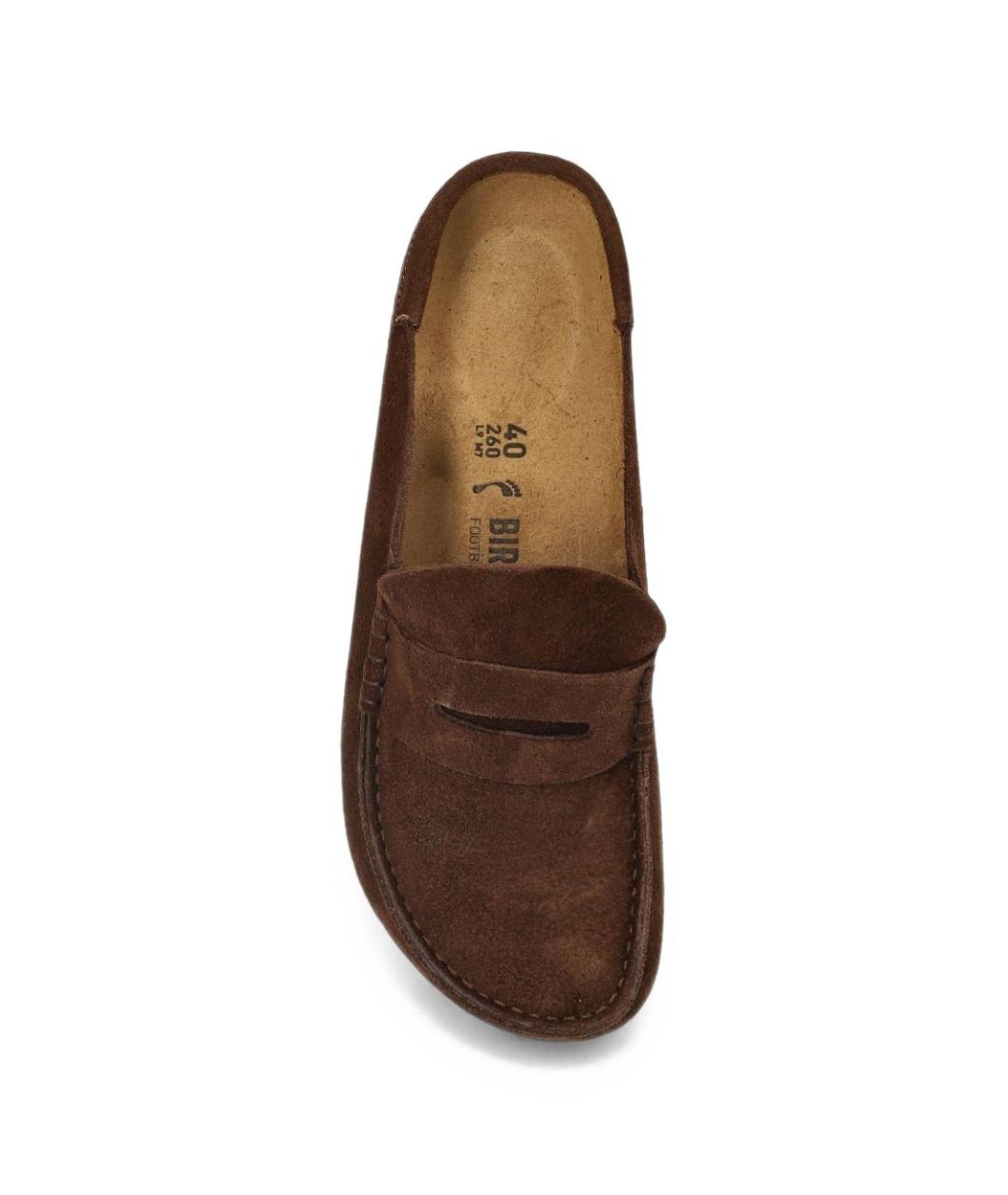BIRKENSTOCK Коричневые замшевые низкие ботинки, фото 4