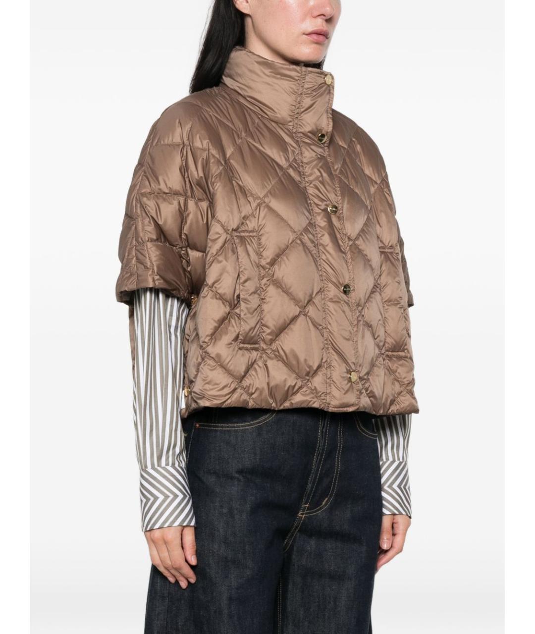 MAX MARA Бежевая полиамидовая куртка, фото 4