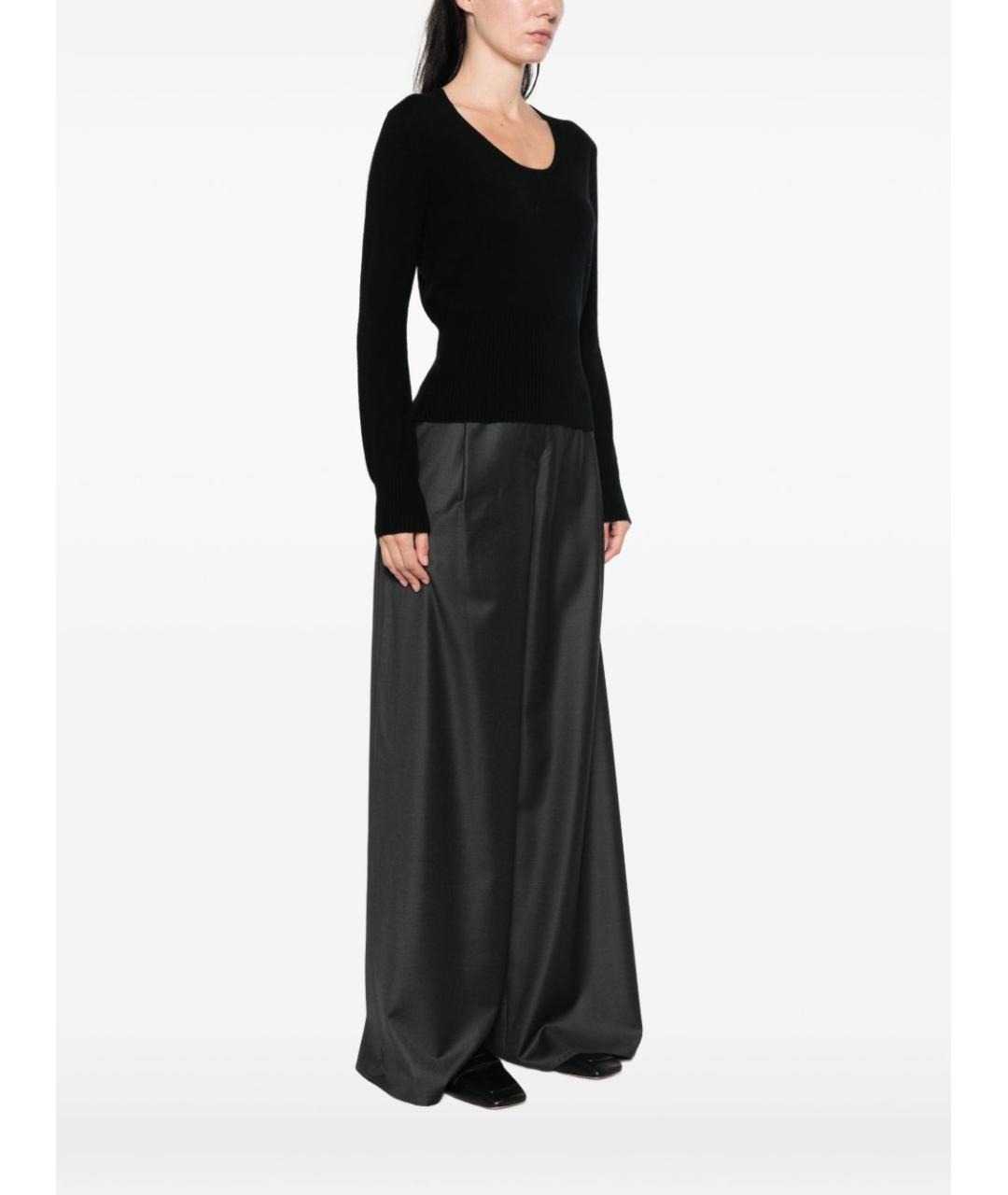 MAX MARA Черный шерстяной джемпер / свитер, фото 5