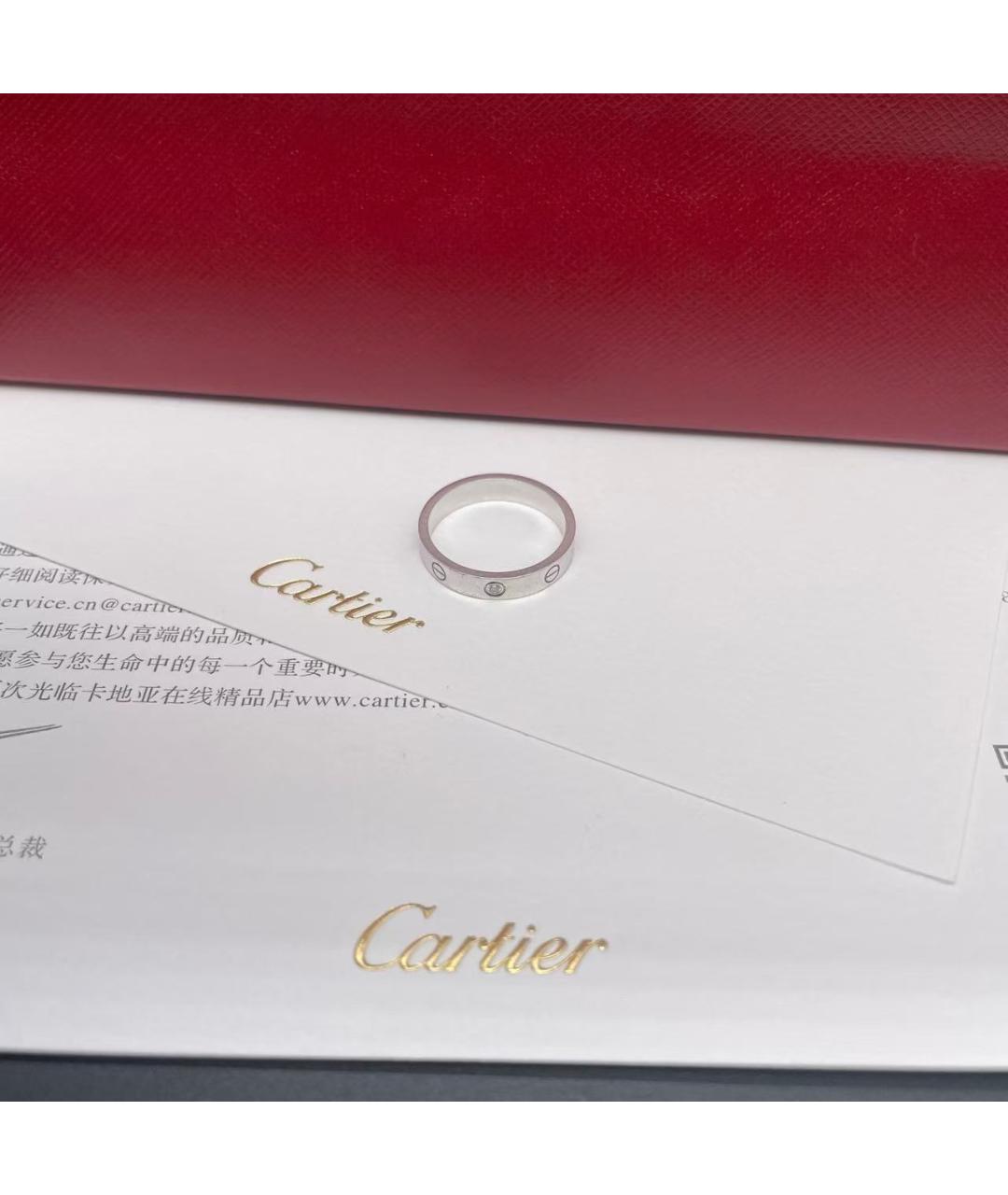 CARTIER Серебряное кольцо из белого золота, фото 2