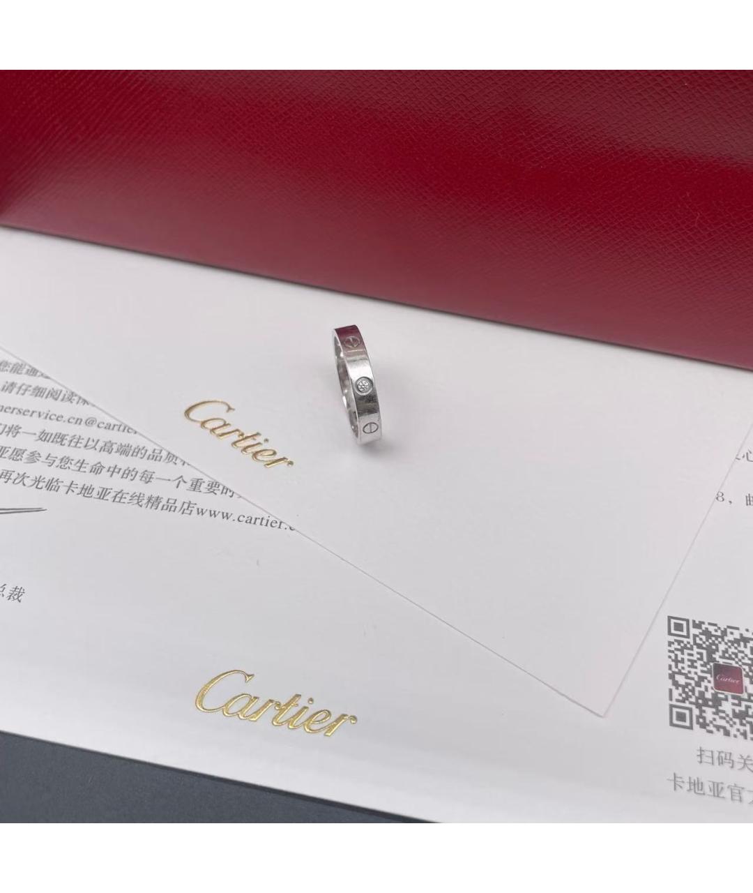 CARTIER Серебряное кольцо из белого золота, фото 3