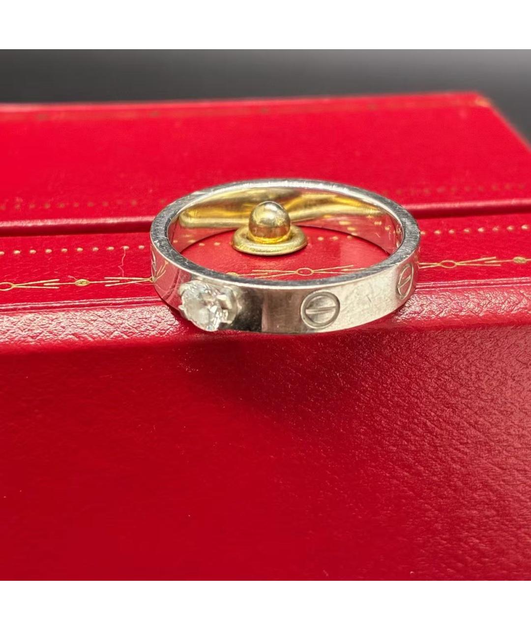 CARTIER Серебряное кольцо из белого золота, фото 4