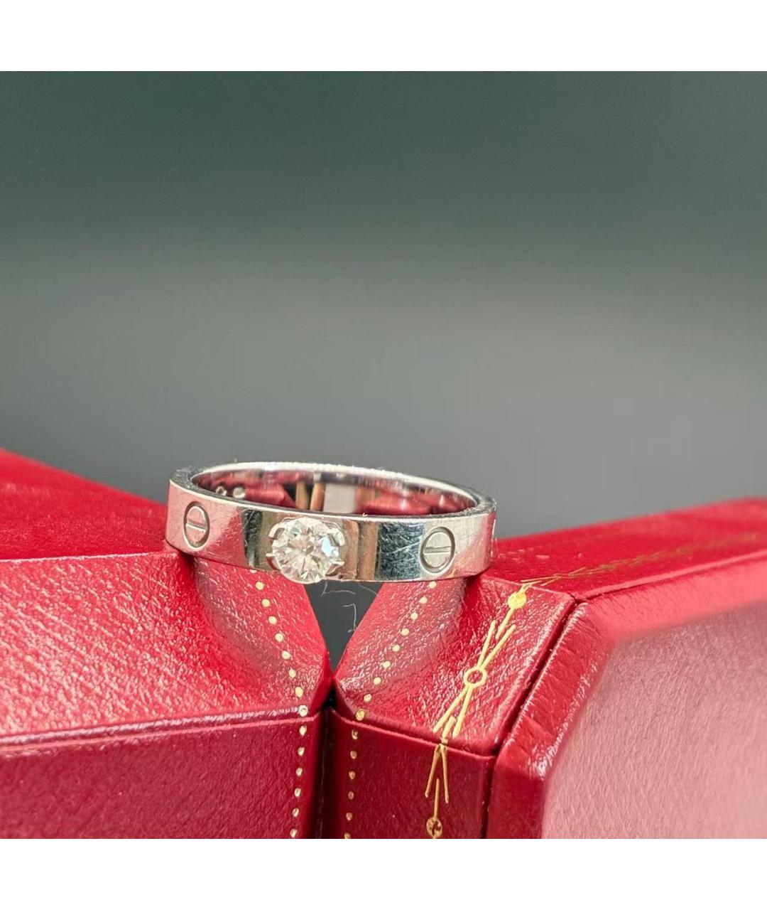 CARTIER Серебряное кольцо из белого золота, фото 3
