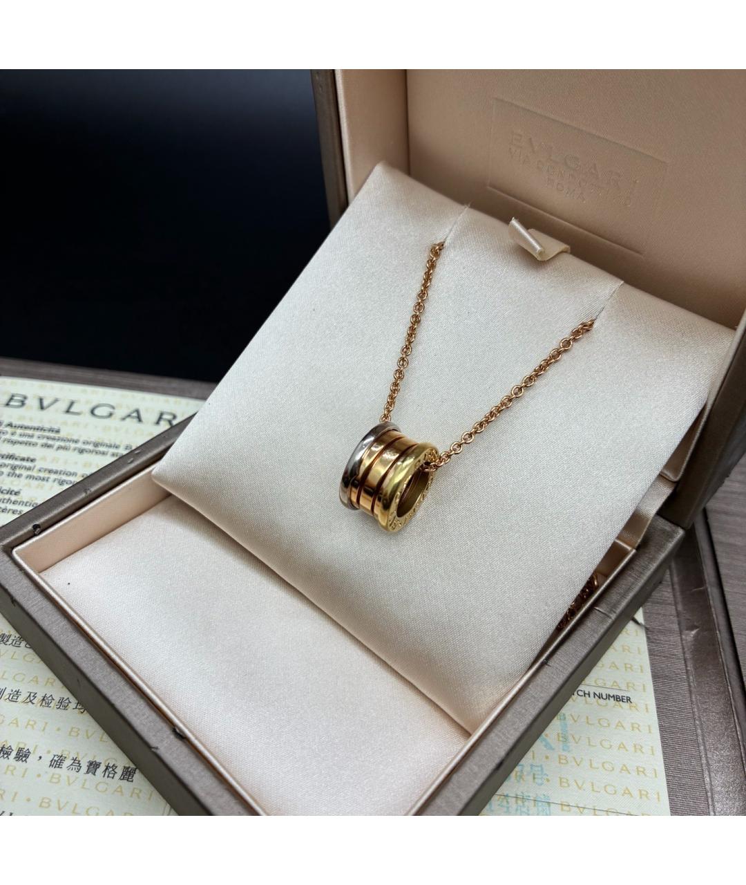 BVLGARI Золотое колье из розового золота, фото 3