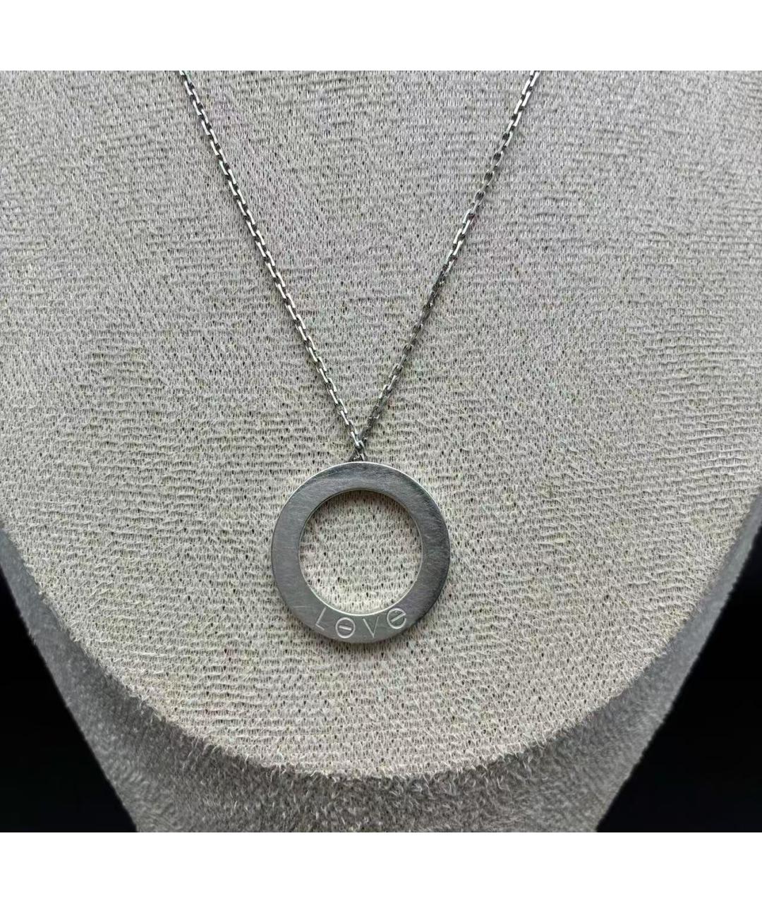 CARTIER Серебряное колье из белого золота, фото 5