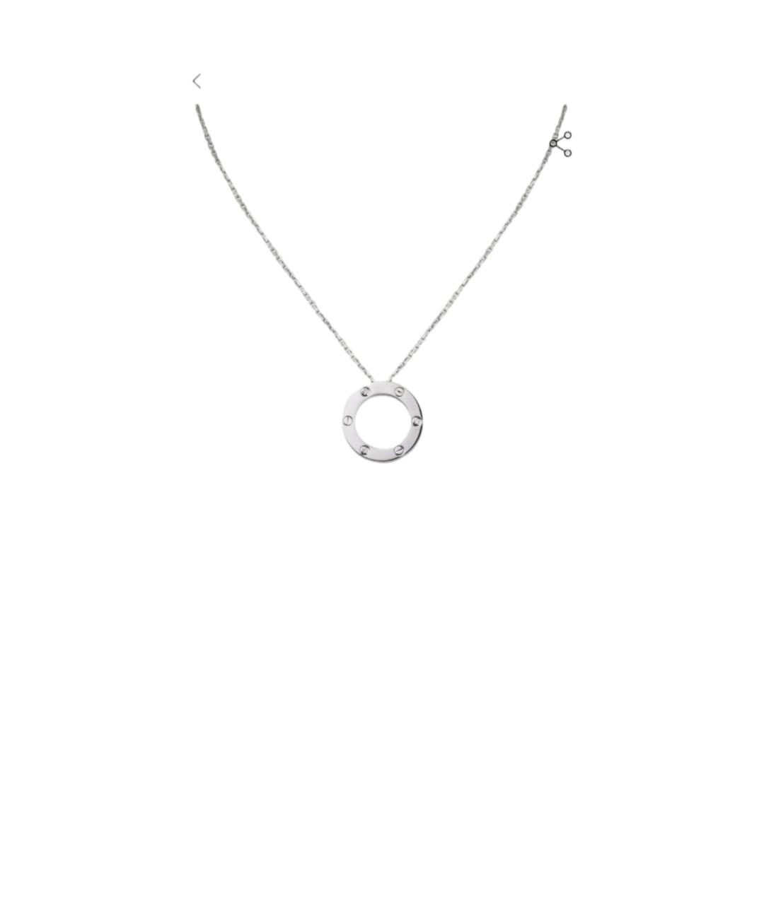CARTIER Серебряное колье из белого золота, фото 7