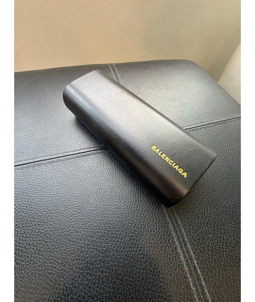 BALENCIAGA Коричневые металлические солнцезащитные очки, фото 4