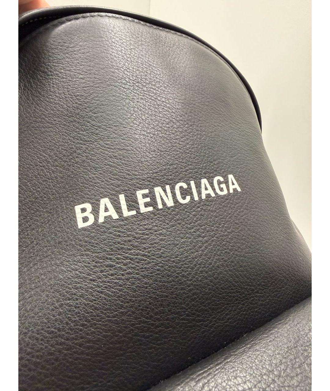 BALENCIAGA Черный кожаный рюкзак, фото 2