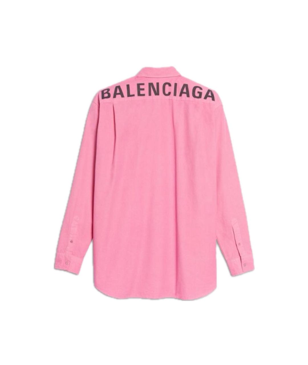 BALENCIAGA Розовая деним рубашка, фото 9